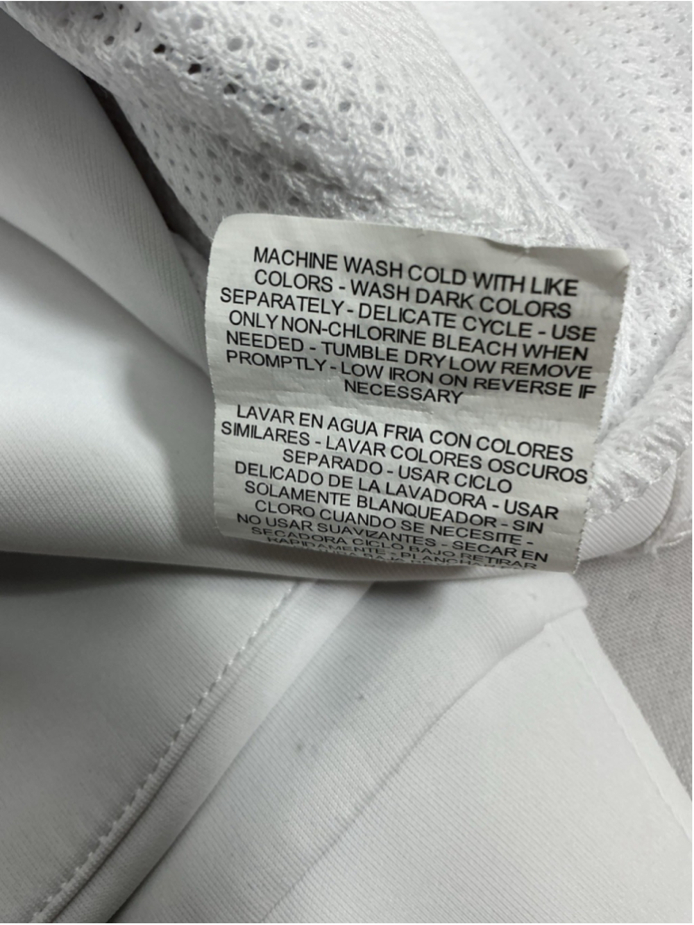 Womans Excellent Condition Apana Long Sleeve Zip Up Warm Up Jacket XL White - Picture 4 of 6